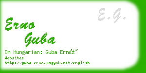 erno guba business card